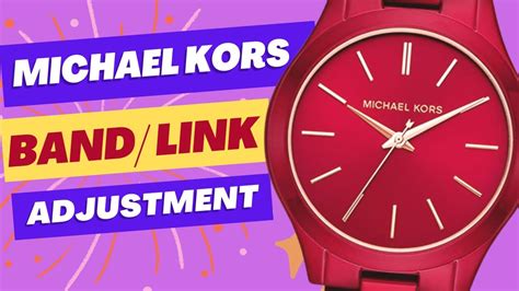 michael kors uhr federsprege einsetzen|michael kors watch size adjustment.